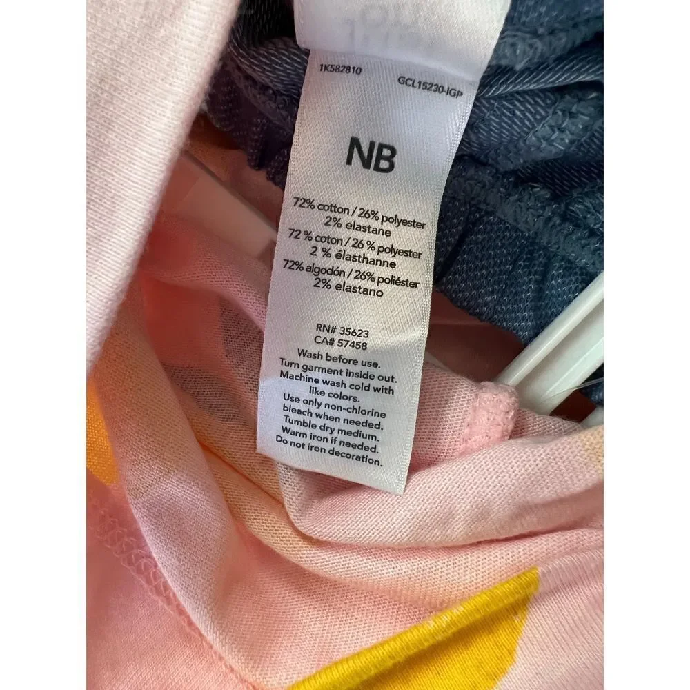 NWT! Carter’s Pink Yellow Lemons 2 Piece Set Newborn